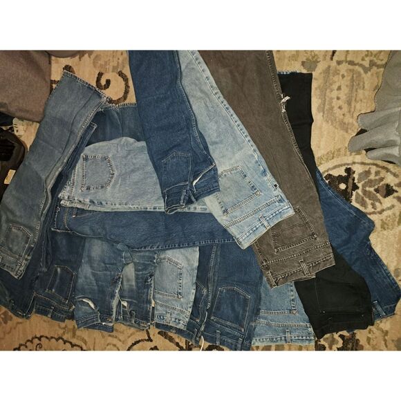 16 Pairs of Unisex 36 waist by 32/34 Length Mostly Rustler Brand - Picture 11 of 12